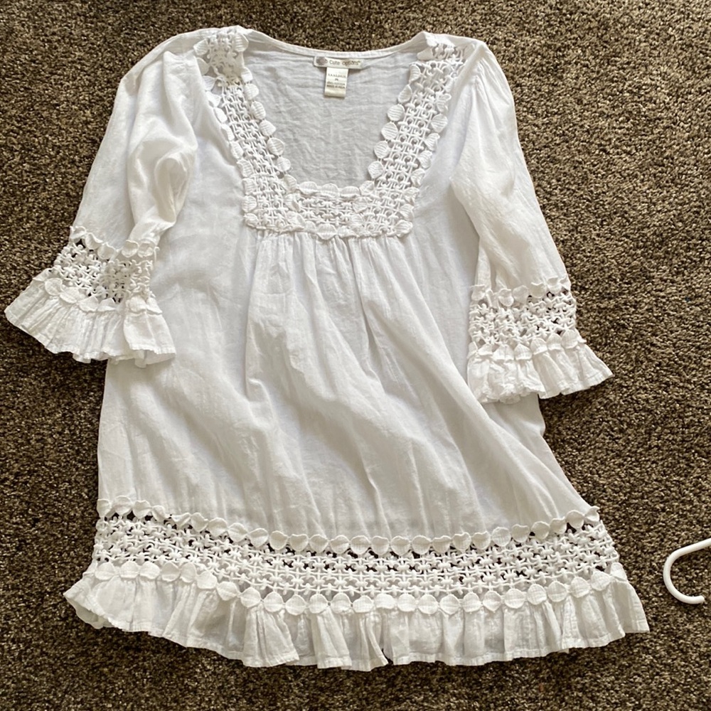 Mini dress white worn once great condition